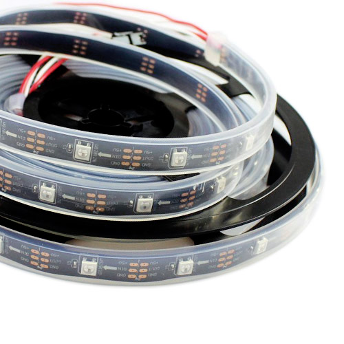 WS2811 DC5/12V Programmable LED Strip Lights, Addressable Digital Full Color Chasing Flexible LED Strips, Outdoor Waterproof, 150LEDs 16.4ft Per Reel By Sale WS2811 DC5/12V Programmable LED Strip Lights, Addressable Digital Full Color Chasing Flexible LED Strips, Outdoor Waterproof, 150LEDs 16.4ft Per Reel By Sale